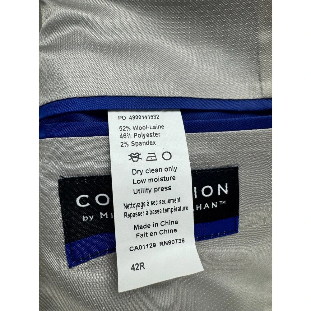 Michael Strahan Collection Modern Fit‎ Tan Blazer Suit Jacket Stretch 42R